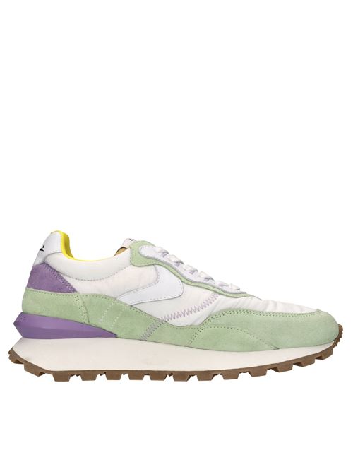 Sneakers in camoscio,pelle e tessuto VOILE BLANCHE | QWARK HYPE WOMAN 0012018292.01.EF02BIANCO-VERDE-VIOLA